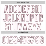 Maglia autentica personalizzata Fuckit Bay Baseball Revzzz Bianco Arancione-Cremisi 3D