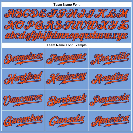 Maglia da baseball autentica personalizzata blu arancione-royal light Maglia da baseball autentica personalizzata blu arancione-royal light