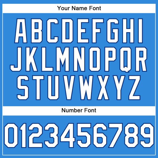 Maillot de baseball blanc-royal personnalisé authentique bleu électrique