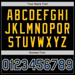 Maillot de baseball personnalisé noir authentique Royal-Gold