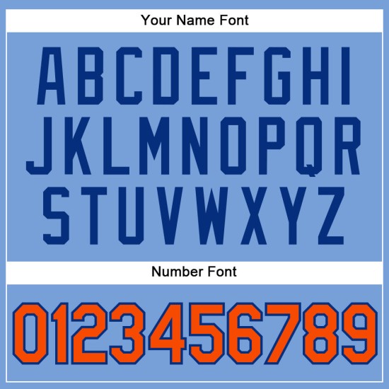 Maglia da baseball autentica personalizzata blu arancione-royal light Maglia da baseball autentica personalizzata blu arancione-royal light