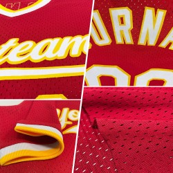 Maglia da baseball personalizzata autentica retrò bordeaux nera e oro antico