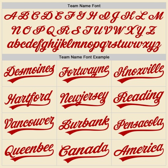 Maillot de baseball personnalisé rouge et blanc rétro crème authentique