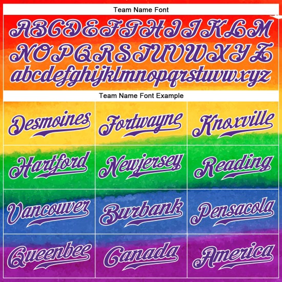 Le mois de la fierté et du baseball est un maillot LGBT authentique pour Rainbow Custom