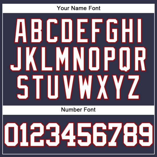 Maglia da baseball retrò autentica bianca e rossa personalizzata della Marina Militare